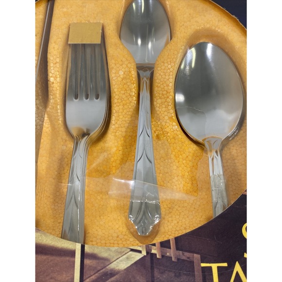 Vintage MCM EKCO Stainless Tableware Silverware Set NEW NOS 24 Pc Service